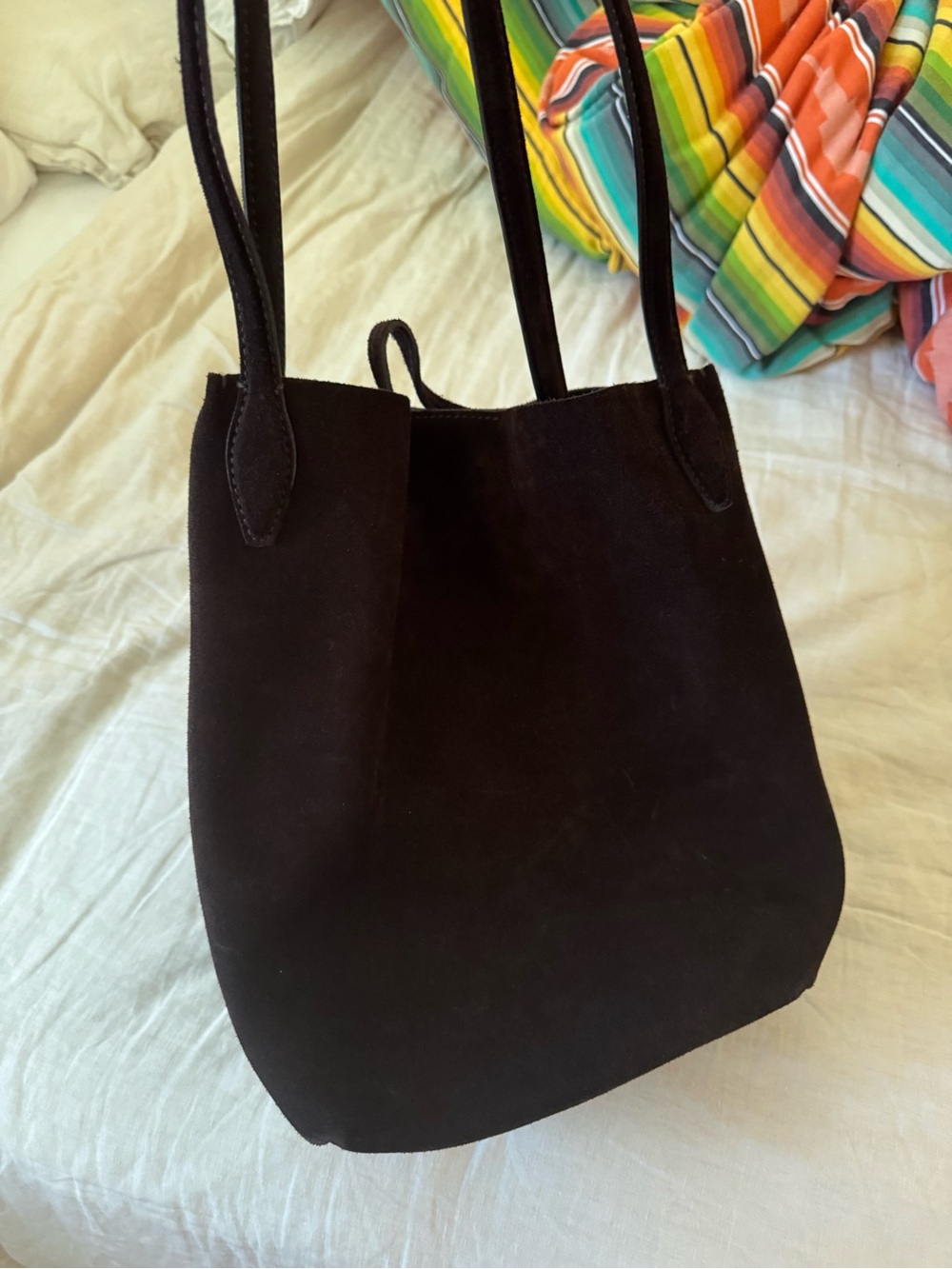 Madewell - The Shopper Tote - Suede - Dark Carob - Picture 5 of 8